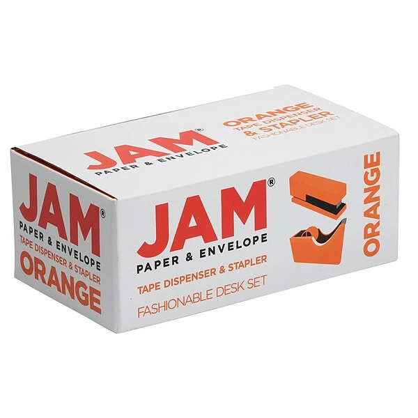 JAM Paper Desk Organizer Set, Orange (3378OR) 6 JAM Paper Desk Organizer Set, Orange (3378OR) - Image 4