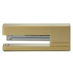 JAM Paper Modern Desktop Stapler, 10 Sheet Capacity, Gold (337GOZ)