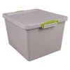 Really Useful Box 35.4 Qt. Latch Lid Storage Tote, Dove Gray (33.5PSTL-RECY-GREY) -Bostitchy Store sp162862734 s7