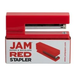 JAM Paper Modern Desktop Stapler, 10 Sheet Capacity, Red (337REZ) -Bostitchy Store sp170857037 s7