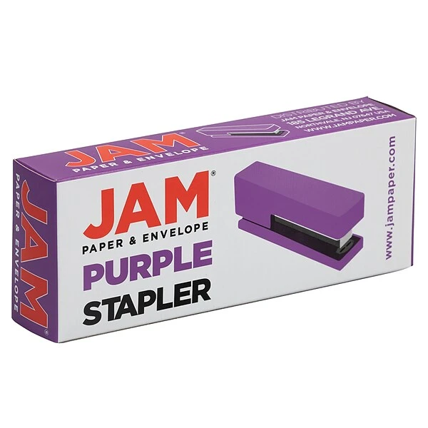 JAM Paper Modern Desktop Stapler, 10 Sheet Capacity, Purple (337PUZ) 6 JAM Paper Modern Desktop Stapler, 10 Sheet Capacity, Purple (337PUZ) - Image 4