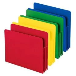 Smead Heavy Duty Poly File Pockets, 3-1/2" Expansion, Letter Size, Assorted Colors, 4/Box (73500) 8 Smead Heavy Duty Poly File Pockets, 3-1/2" Expansion, Letter Size, Assorted Colors, 4/Box (73500) -Bostitchy Store sp173280254 s7