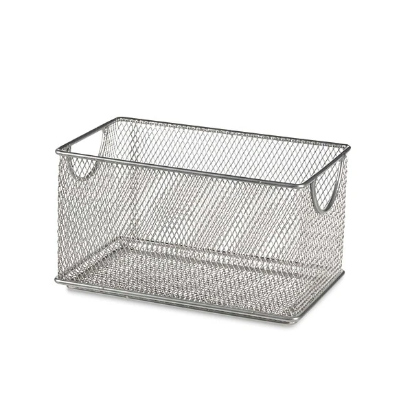 Design Ideas 3 Qt. Mesh Zip Box, Silver (34259) 3 Design Ideas 3 Qt. Mesh Zip Box, Silver (34259)