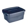 Rubbermaid Roughneck 12 Quart Latching Lid Storage Tote, Dark Indigo Metallic (RMRT030003) -Bostitchy Store sp177317307 s7