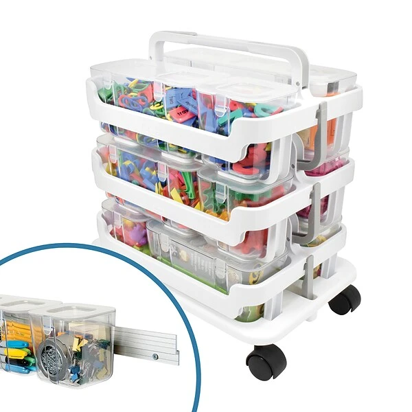 Deflecto Stackable Caddy Organizer Multi-Pack Bundle (DEF329003BB) 3 Deflecto Stackable Caddy Organizer Multi-Pack Bundle (DEF329003BB)