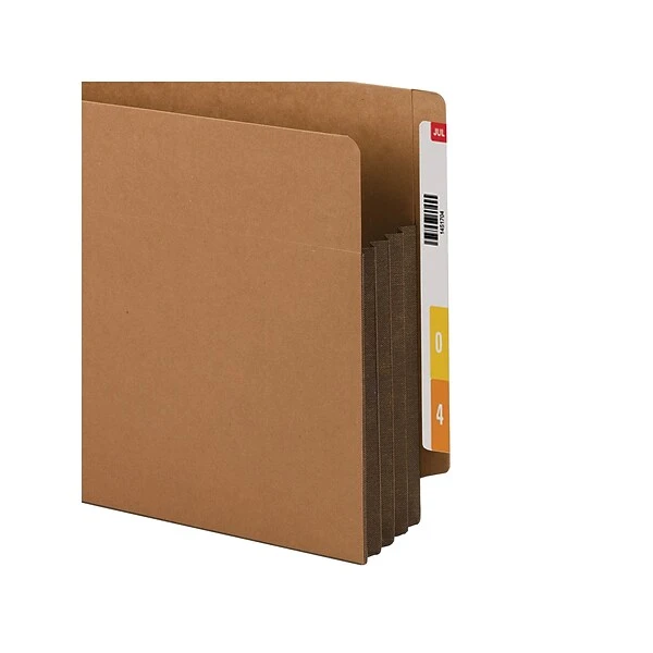Smead Extra Wide Paper Stock File Pocket, 3.5" Expansion, 15.75" X 9.5" Size, Dark Brown/Redrope, 10/Box (74681) 3 Smead Extra Wide Paper Stock File Pocket, 3.5" Expansion, 15.75" X 9.5" Size, Dark Brown/Redrope, 10/Box (74681)