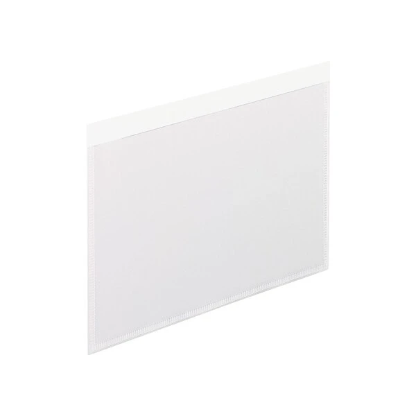 Pendaflex File Pocket, Clear Envelopes Clear With White Back, 100/Each (PFX99376) 3 Pendaflex File Pocket, Clear Envelopes Clear With White Back, 100/Each (PFX99376)