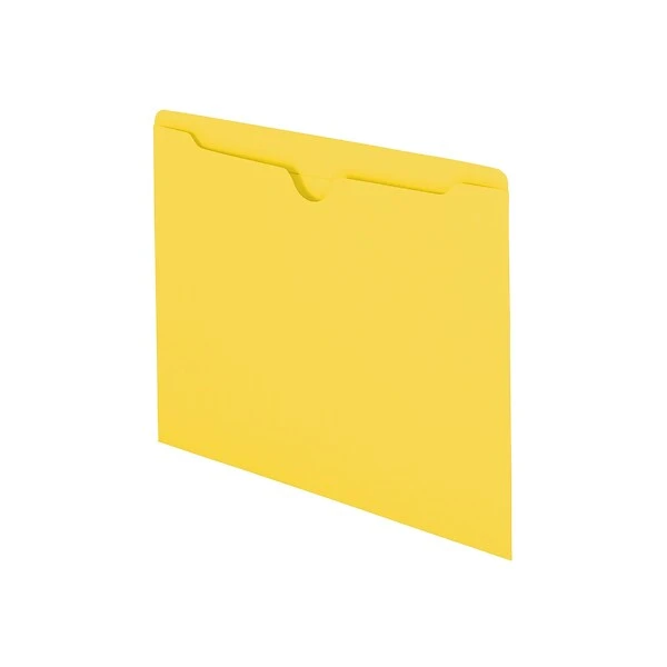 Smead Reinforced File Jackets, Reinforced Straight Cut Tab, Letter Size, Yellow, 100/Box (75511) 3 Smead Reinforced File Jackets, Reinforced Straight Cut Tab, Letter Size, Yellow, 100/Box (75511)