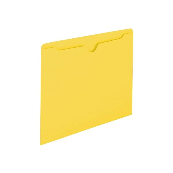 Smead Reinforced File Jackets, Reinforced Straight Cut Tab, Letter Size, Yellow, 100/Box (75511) 4 Smead Reinforced File Jackets, Reinforced Straight Cut Tab, Letter Size, Yellow, 100/Box (75511) - Image 2
