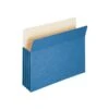 Smead File Pockets, 3.5" Expansion, Letter Size, Blue (73225)