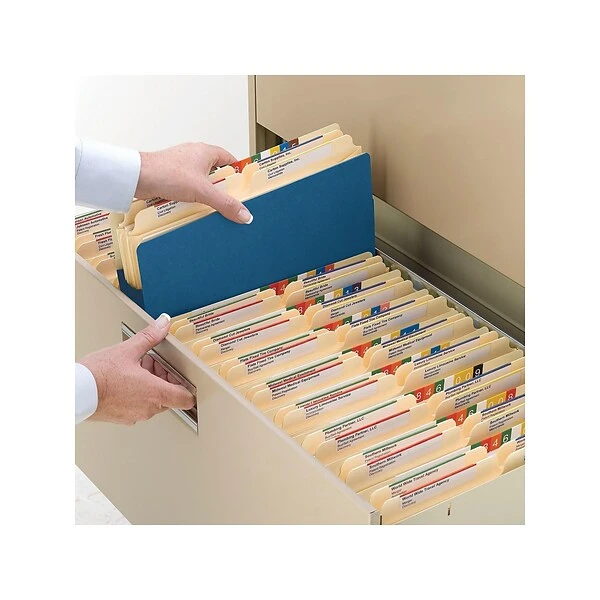 Smead File Pockets, 3.5" Expansion, Letter Size, Blue (73225) 6 Smead File Pockets, 3.5" Expansion, Letter Size, Blue (73225) - Image 4