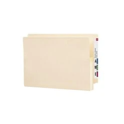 Smead End Tab File Pocket, Reinforced Straight-Cut Tab, 1-3/4" Expansion, Manila Gusset, Legal Size, Manila, 25/Box (76114)