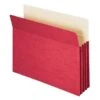 Smead 10% Recycled Reinforced File Pocket, 3 1/2" Expansion, Letter Size, Red, 25/Box (73231BX) -Bostitchy Store sp40590941 s7