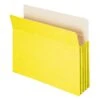 Smead 10% Recycled Reinforced File Pocket, 3 1/2" Expansion, Letter Size, Yellow, 25/Box (73233BX) -Bostitchy Store sp40590942 s7