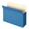 Smead 10% Recycled Reinforced File Pocket, 5 1/4" Expansion, Letter Size, Blue, 10/Box (73235BX) -Bostitchy Store sp40590943 s7