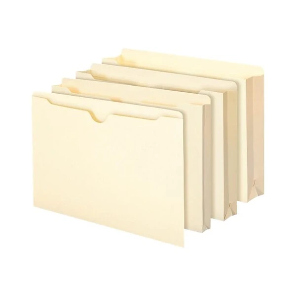 Smead File Jacket, Reinforced Tab, 1-1/2" Expansion, Legal Size, Manila, 50/Box (76540) 3 Smead File Jacket, Reinforced Tab, 1-1/2" Expansion, Legal Size, Manila, 50/Box (76540)