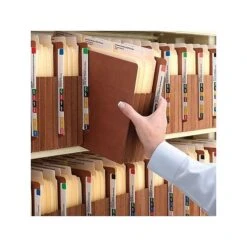 Smead End Tab Pocket, Reinforced Straight-Cut Tab, 5.25 Expansion, XL Letter, Redrope With Dark Brown Gusset, 10/Box (73691)