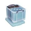 Really Useful Box® 32 Liter Snap Lid Storage Bin, Clear, 3/Pack (32LC-PK3C) -Bostitchy Store sp41688132 s7