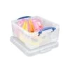 Really Useful Box® 17 Liter Snap Lid Storage Bin, Clear, 4/Pack (17LC-PK4C) -Bostitchy Store sp41694232 s7