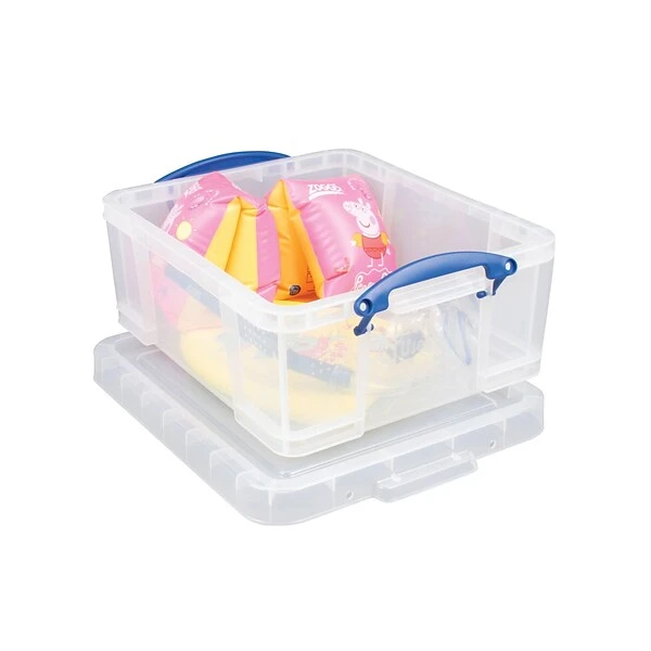 Really Useful Box® 17 Liter Snap Lid Storage Bin, Clear, 4/Pack (17LC-PK4C) 3 Really Useful Box® 17 Liter Snap Lid Storage Bin, Clear, 4/Pack (17LC-PK4C)