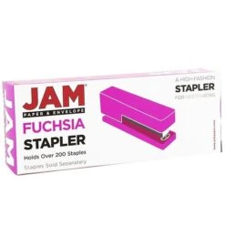 JAM Paper® Office & Desk Sets, (1) Stapler (1) Pack Of Staples (1) Tape Dispenser, Fuchsia, 2/pack -Bostitchy Store sp4211297 s7