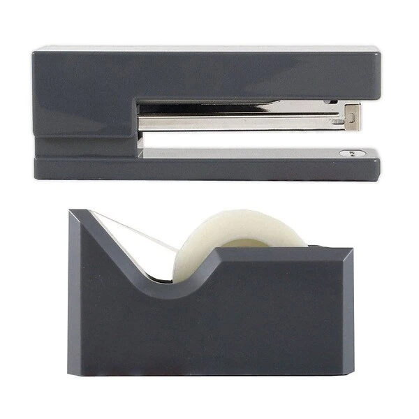 JAM Paper® Office & Desk Sets, (1) Stapler (1) Tape Dispenser, Grey, 2/pack 3 JAM Paper® Office & Desk Sets, (1) Stapler (1) Tape Dispenser, Grey, 2/pack
