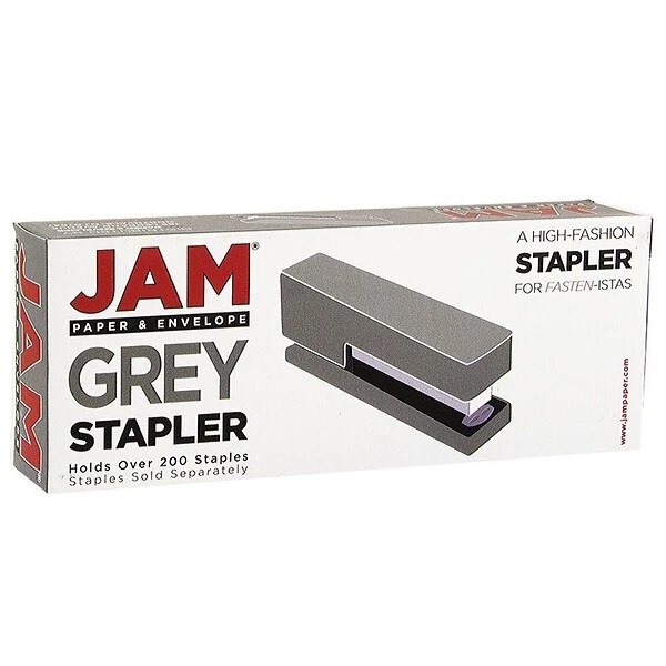 JAM Paper® Office & Desk Sets, (1) Stapler (1) Tape Dispenser, Grey, 2/pack 4 JAM Paper® Office & Desk Sets, (1) Stapler (1) Tape Dispenser, Grey, 2/pack - Image 2