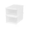 IRIS Small 1 Drawer Stackable Storage, White, 4/Carton (129800) -Bostitchy Store sp42115736 s7