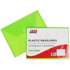 Jam Paper Plastic File Pocket, Letter Size, Assorted, 6/Pack (218V0ASSRT) -Bostitchy Store sp4211588 s7