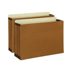 Smead Redrope File Pockets, 3.5" Expansion, Legal Size, Brown, 10/Box (74264)