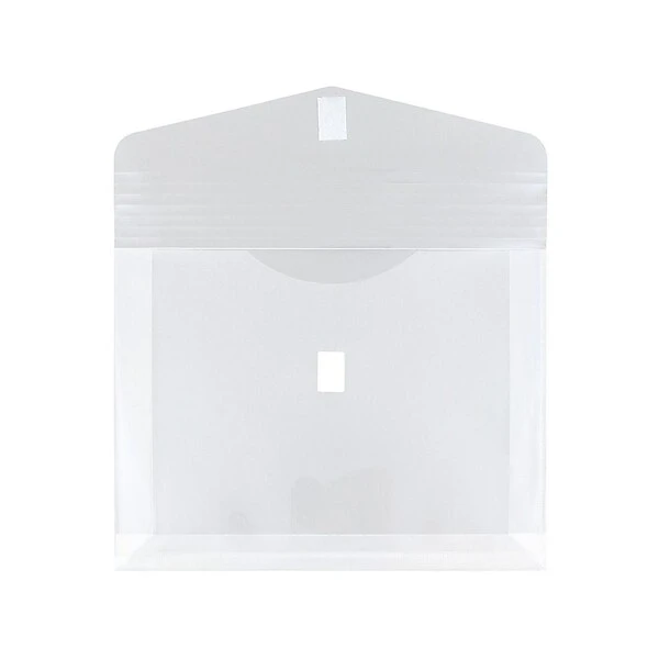 JAM Paper Poly Envelope With Hook & Loop Closure, 2" Expansion, Letter Size, Clear, 12/Pack (218V2CL) 5 JAM Paper Poly Envelope With Hook & Loop Closure, 2" Expansion, Letter Size, Clear, 12/Pack (218V2CL) - Image 3