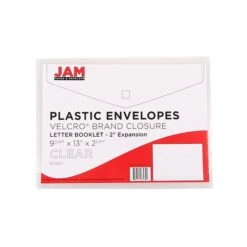 JAM Paper Poly Envelope With Hook & Loop Closure, 2" Expansion, Letter Size, Clear, 12/Pack (218V2CL) 11 JAM Paper Poly Envelope With Hook & Loop Closure, 2" Expansion, Letter Size, Clear, 12/Pack (218V2CL) -Bostitchy Store sp42125159 s7