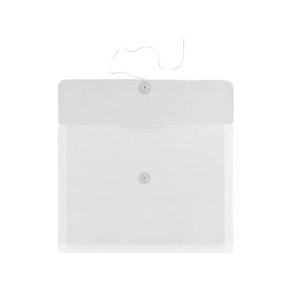 JAM Paper Poly Envelope Button & String Tie Closure, 1" Expansion, Letter Size, Clear, 12/Pack (218B1CL) 5 JAM Paper Poly Envelope Button & String Tie Closure, 1" Expansion, Letter Size, Clear, 12/Pack (218B1CL) - Image 3