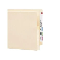Smead End Tab File Pocket, Reinforced Straight-Cut Tab, 1-3/4" Expansion, Letter Size, Manila, 25/Box (75114)