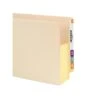 Smead® End Tab File Pocket, Reinforced Straight-Cut Tab, 5-1/4" Expansion, Fully-Lined Gusset, Letter Size, Manila (75174)