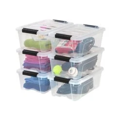 Iris Stack & Pull Stackable, Clear, 6/Carton (100300) -Bostitchy Store sp42716380 s7