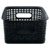 Advantus Weave Plastic Bins, Black, 3/Pack 2 Advantus Weave Plastic Bins, Black, 3/Pack -Bostitchy Store sp42716813 s7