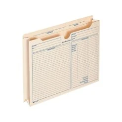 Adams® Adams Pre-Printed Heavy Duty Reinforced File Pocket, 2" Expansion, Letter Size, Manila, 15/Pack (9294E)