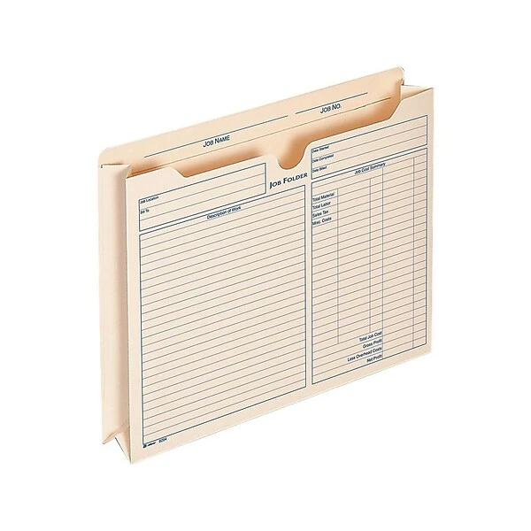 Adams® Adams Pre-Printed Heavy Duty Reinforced File Pocket, 2" Expansion, Letter Size, Manila, 15/Pack (9294E) 3 Adams® Adams Pre-Printed Heavy Duty Reinforced File Pocket, 2" Expansion, Letter Size, Manila, 15/Pack (9294E)