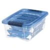 Iris Stack & Pull 12.9 Qt. Latch Lid Storage Bin, Navy/Clear (100306) 2 Iris Stack & Pull 12.9 Qt. Latch Lid Storage Bin, Navy/Clear (100306) -Bostitchy Store sp45443470 s7