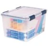 Iris WeatherPro 46 Qt. Latch Lid Storage Bin, Clear, Each (110455) 2 Iris WeatherPro 46 Qt. Latch Lid Storage Bin, Clear, Each (110455) -Bostitchy Store sp45449823 s7