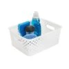 Simplify Small Resin Wicker Storage Bin, White (25167-WHITE) 1 Simplify Small Resin Wicker Storage Bin, White (25167-WHITE) -Bostitchy Store sp4765258 s7