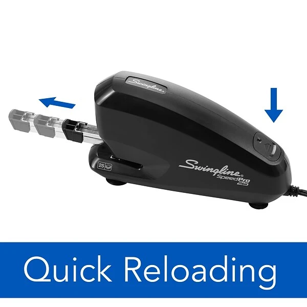 Swingline Speed Pro™ Electric Stapler Value Pack (Premium Staples & Staple Remover Included), 25 Sheet Capacity, Black (42140) 5 Swingline Speed Pro™ Electric Stapler Value Pack (Premium Staples & Staple Remover Included), 25 Sheet Capacity, Black (42140) - Image 3