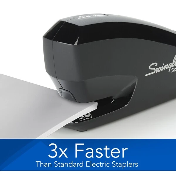 Swingline Speed Pro™ Electric Stapler Value Pack (Premium Staples & Staple Remover Included), 25 Sheet Capacity, Black (42140) 6 Swingline Speed Pro™ Electric Stapler Value Pack (Premium Staples & Staple Remover Included), 25 Sheet Capacity, Black (42140) - Image 4