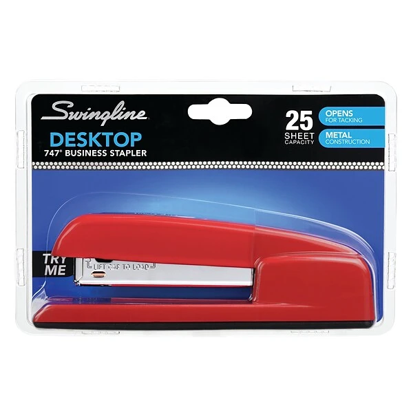 Swingline® 747® Business Stapler, 25 Sheet Capacity, Rio Red (74736) 7 Swingline® 747® Business Stapler, 25 Sheet Capacity, Rio Red (74736) - Image 5