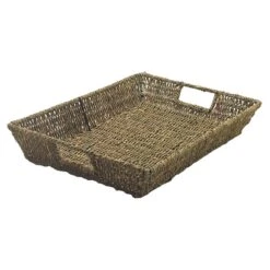 Center Enterprises 16.00"H X 12.00"W Seagrass Basket, Natural (CE-6939)