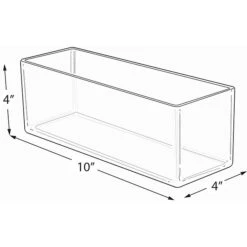 Azar Deluxe Open Lid Storage Bin, Clear, 4/Pack (556344) -Bostitchy Store sp88488455 s7